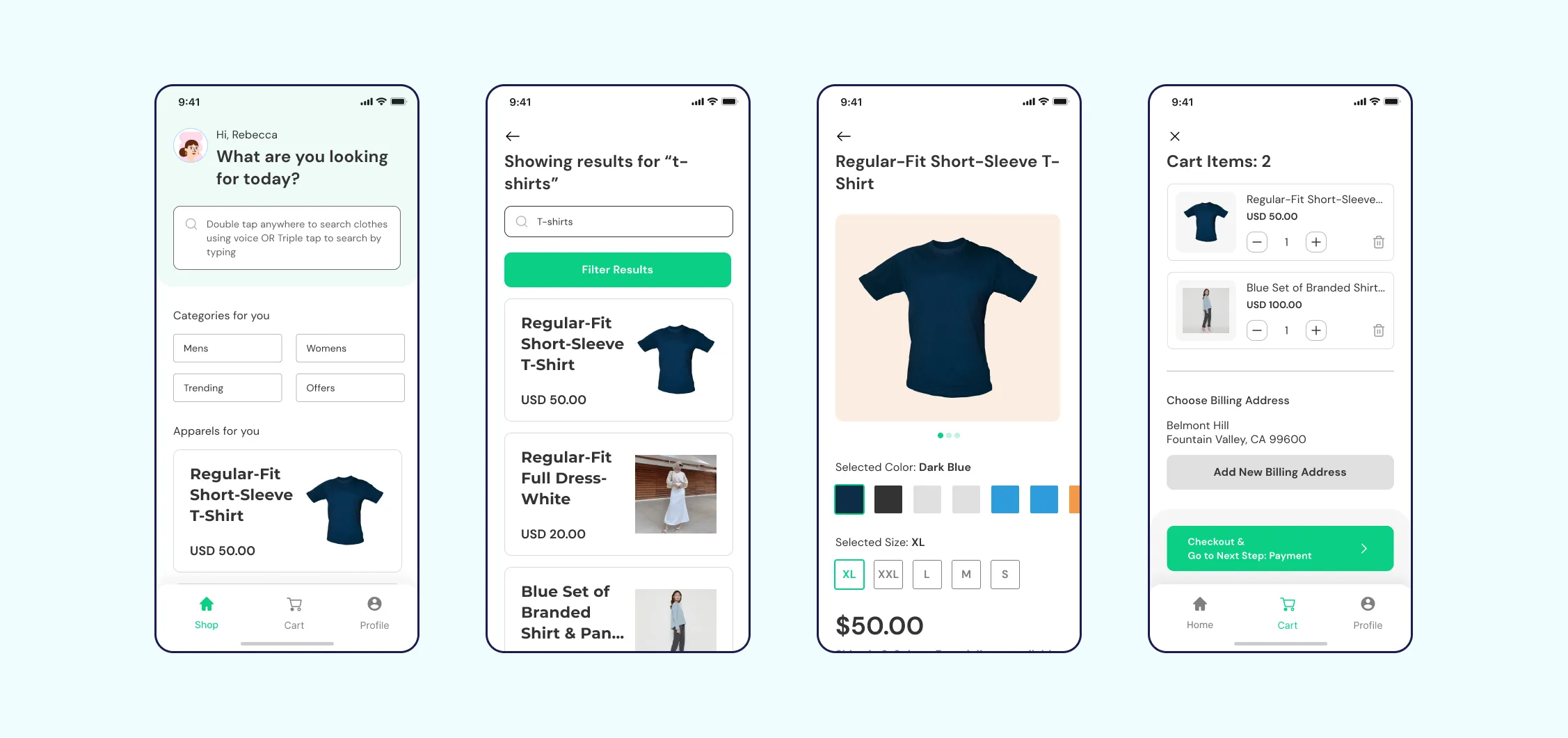 Neue clothing app showcase