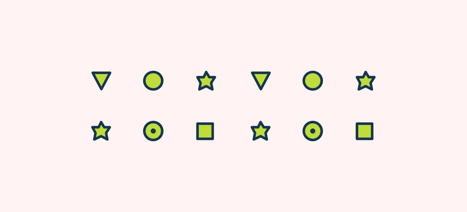 Variety in design using differentr shape and textures