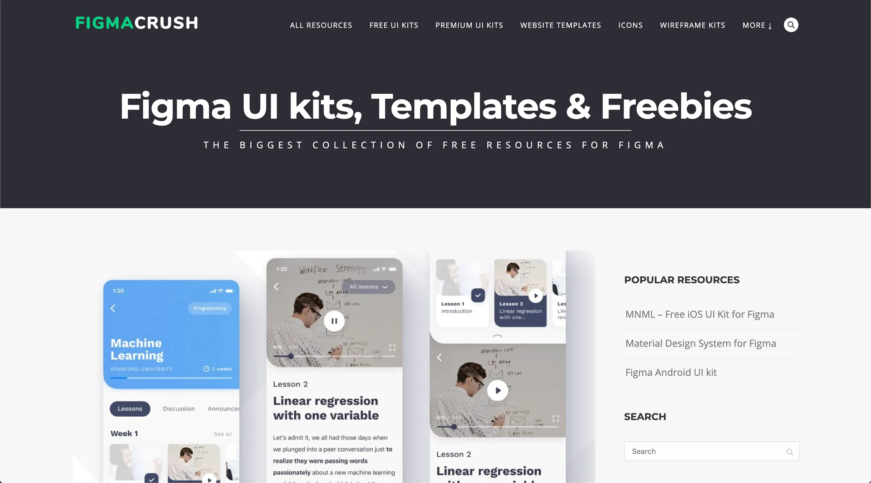 figma crush ui resources