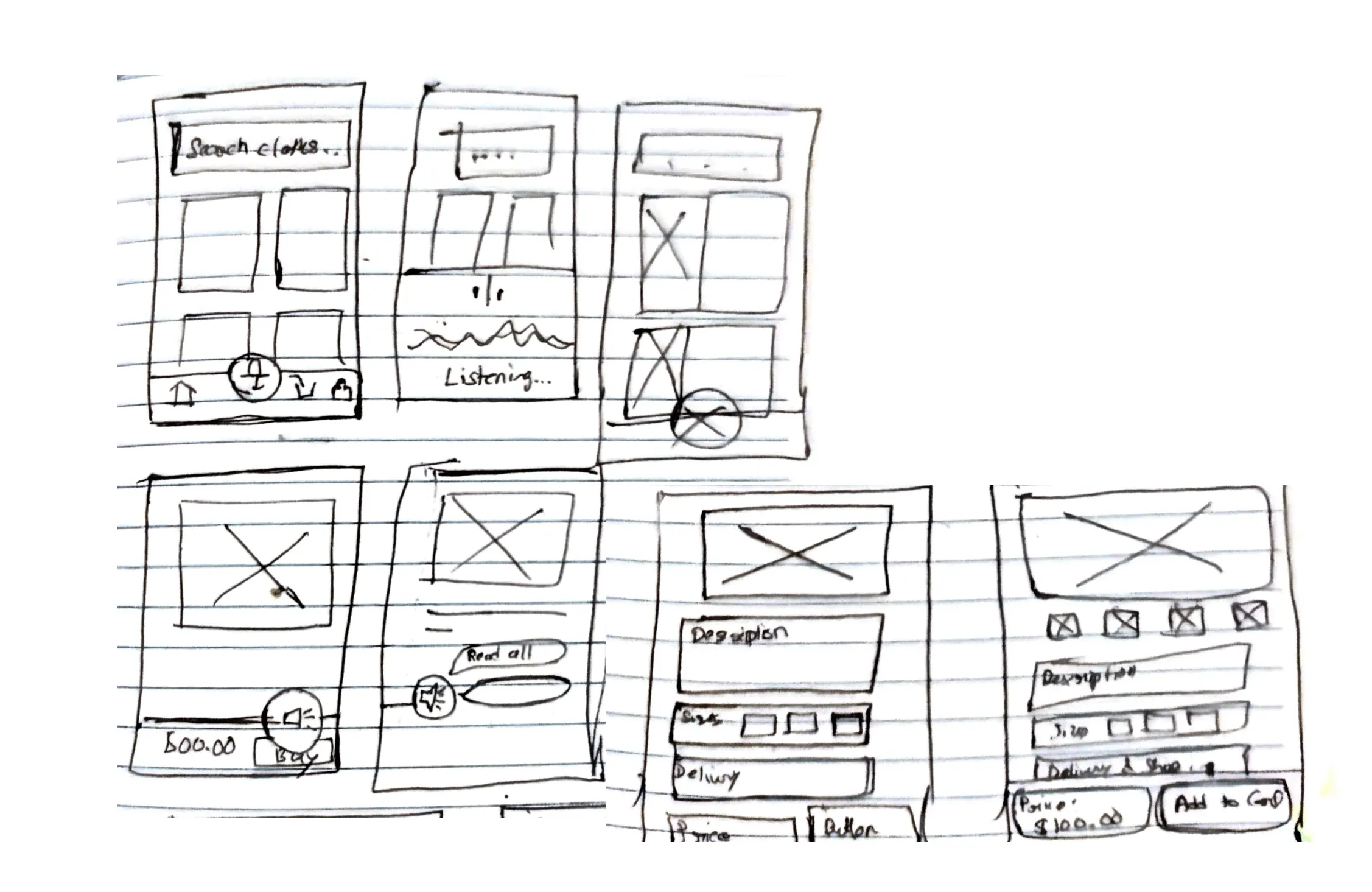 Paper wireframe