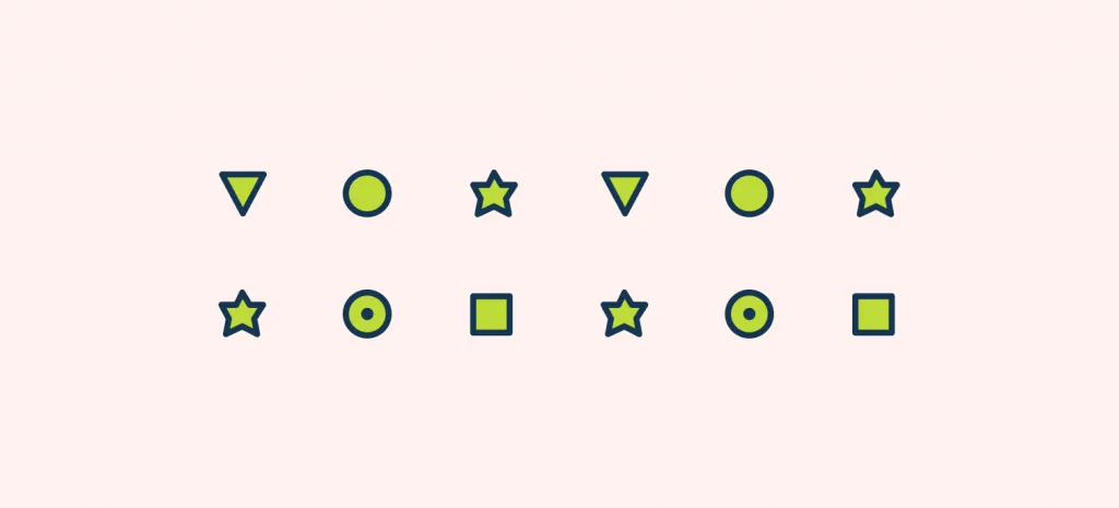 example of variety principle in a design composition