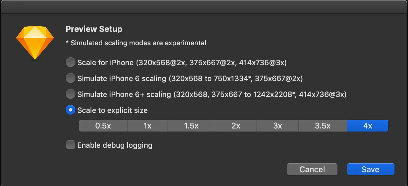 preferred settings for sketch preview sketch plugin